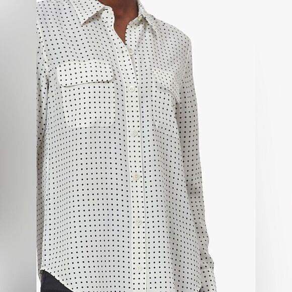 Tommy Hilfiger polka dots white collar shirt - Picture 7 of 7